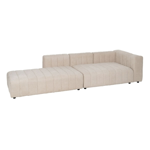 SOHVA BEIGE POLYESTERI RAUTA 148 X 100 X 66 CM