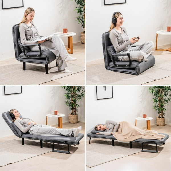 4-in-1 Muuntautuva nojatuolivuode Single Sofa Bed Softfa InnovaGoods