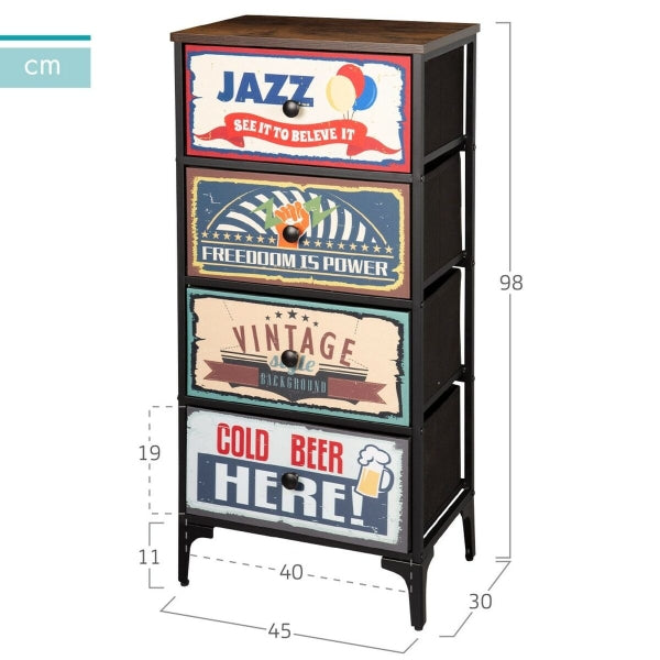 KAAPPI MAX HOME VINTAGE 45 X 98 X 30 CM