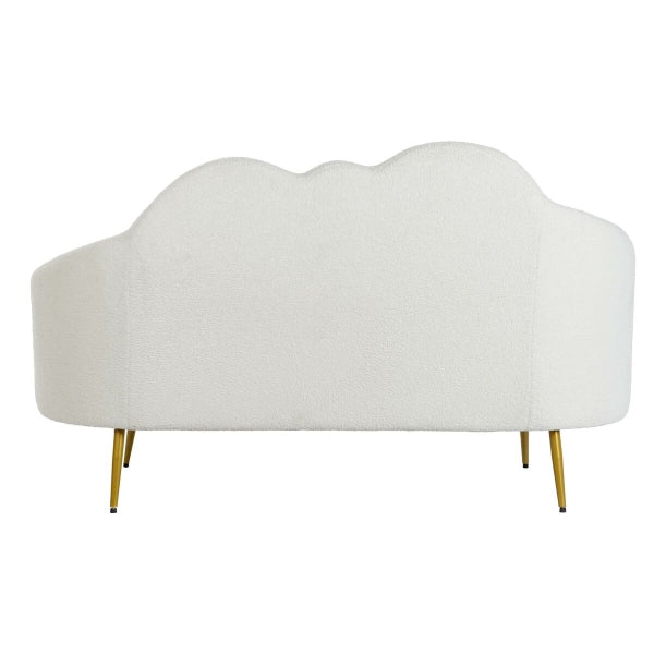 SOHVA DKD HOME DECOR VALKOINEN SINAPPI METALLI PILVET SCANDI 155 X 75 X 92 CM