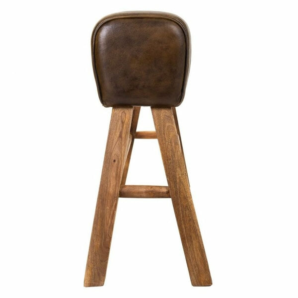 Penkki Alexandra House Living Brown Natural Leather Mango wood 35 x 76 x 120 cm