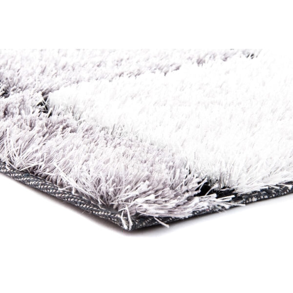 Matto DKD Home Decor Black Polyester White Frames 120 x 180 x 2 cm