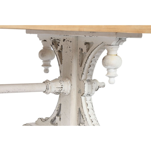 Pöytä Home ESPRIT White Natural Fir wood MDF Wood 110 x 65 x 46 cm