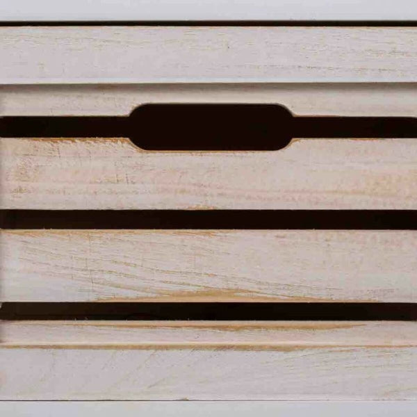 Kaappi Chest of drawers Alexandra House Living White Brown Paolownia wood MDF Wood 30 x 68 x 40 cm
