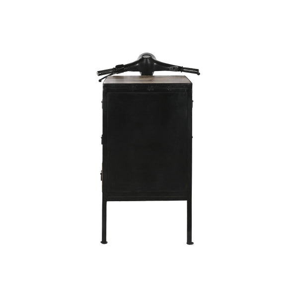 Pöytä Home ESPRIT Brown Black Iron Mango wood Motorbike Loft Worn 100 x 68 x 105 cm