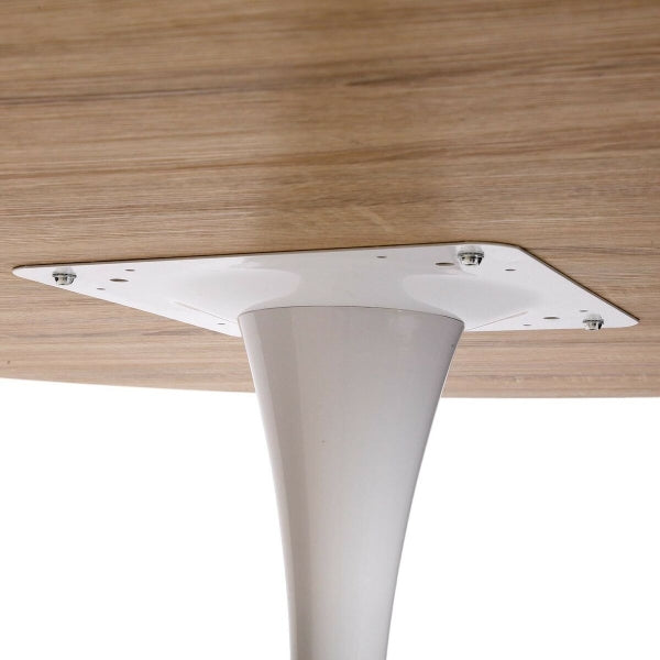 Ruokapöytä pyöreä Versa Lia Metal MDF Wood 120 x 73 x 120 cm