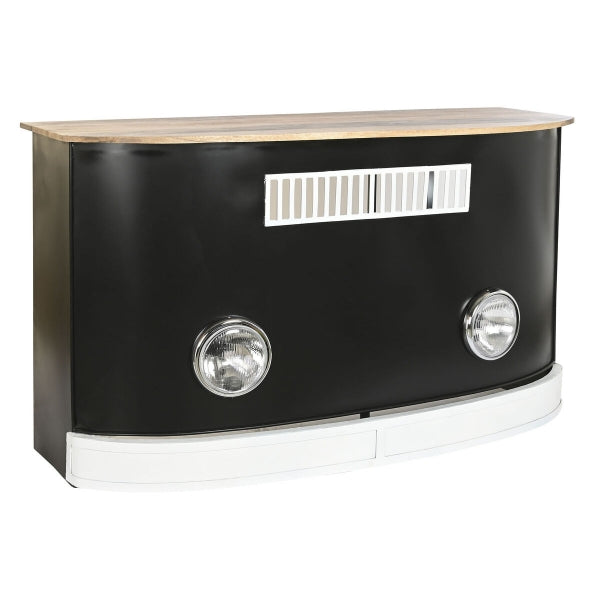 BAARITISKI AUTON MASKI DKD Home Decor BAR Valkoinen Ruskea Musta Alumiini Rauta Mangopuu 157 x 52 x 90 cm