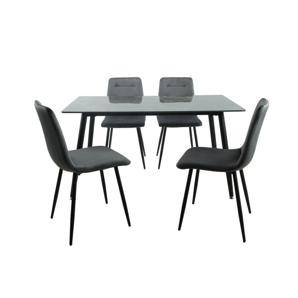 Ruokailuryhmä pöytä+4 tuolia Romimex 5 Pieces