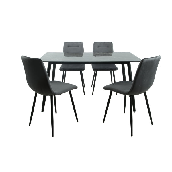 Ruokailuryhmä pöytä+4 tuolia Romimex 5 Pieces