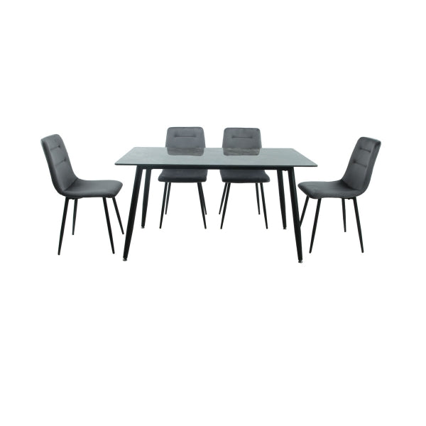 Ruokailuryhmä pöytä+4 tuolia Romimex 5 Pieces