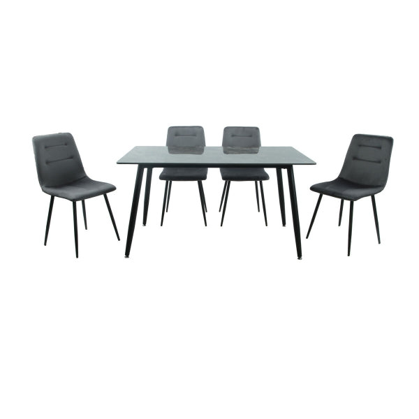Ruokailuryhmä pöytä+4 tuolia Romimex 5 Pieces