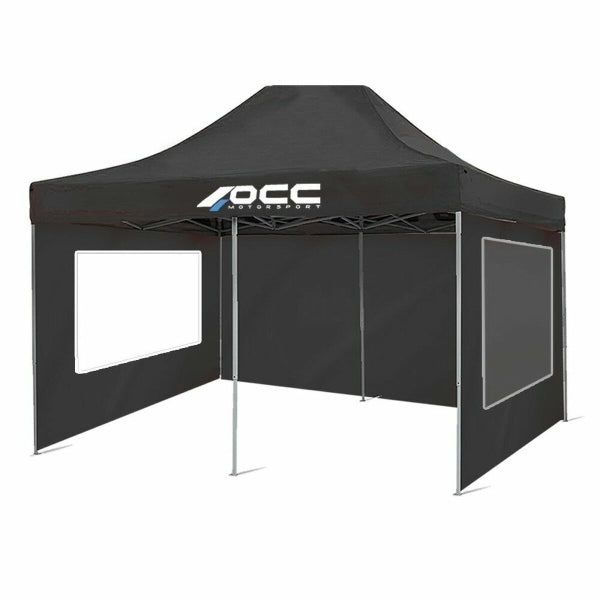 Teltta seinäkkeillä OCC Motorsport OCCCARP33 Black Oxford 420D 6 x 2 m Window