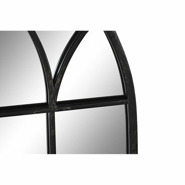 Seinä peili DKD Home Decor Black Window 36 x 2 x 65 cm (65 Pieces)