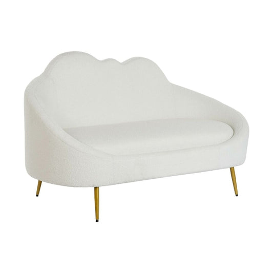 SOHVA DKD HOME DECOR VALKOINEN SINAPPI METALLI PILVET SCANDI 155 X 75 X 92 CM