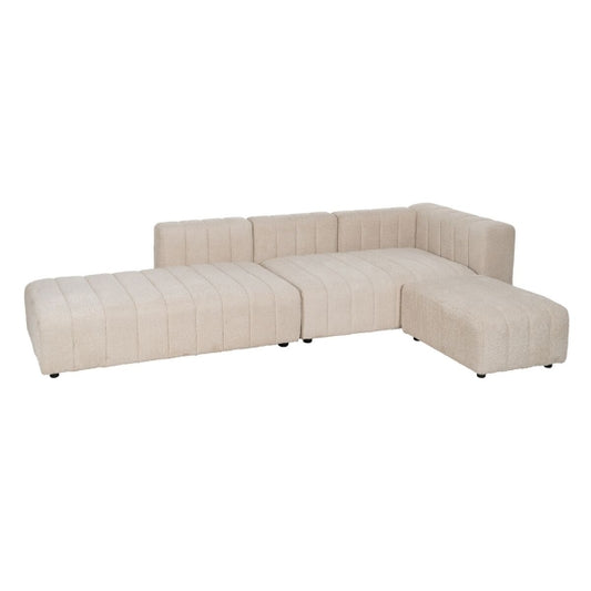 SOHVA BEIGE POLYESTERI RAUTA 148 X 100 X 66 CM