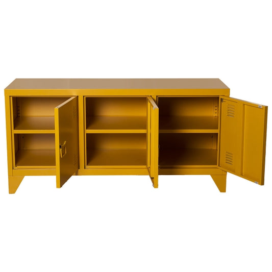 TV-taso Alexandra House Living Yellow 120 x 58 x 40 cm